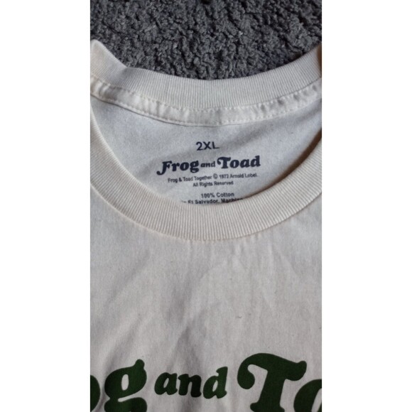 Frog and Toad Are Friends Beige Cotton Graphic T-Shirt Size 2XL New With Tag - Picture 2 of 5